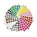 LJY 32mm Round Dot Stickers Color Coding Labels, 12 Different Assorted Colors Dot Labels, 24 Sheets