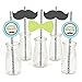 Dashing Little Man Mustache Paper Straw Decor - Baby Shower or Birthday Party Striped Decorative Straws - Set of 24