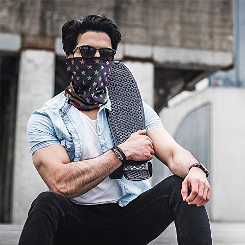 Unisex Rave Bandana Face Mask for Dust Wind Sun UV Protection Neck Gaiter/Face Scarf/Face Cover