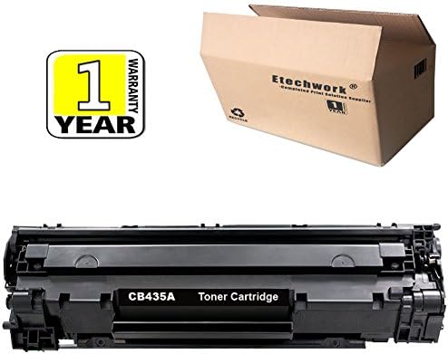 Etechwork 35A CB435A Toner Cartridge 1 Pack Black Compatible for LaserJet P1005 P1006 P1007 P1008 P1009 P1002 P1003 P1004 Printer