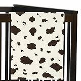 Wild West Cow Print Plush Fleece Throw Receiving Crib Baby Boy Blanket