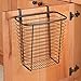 iDesign Steel Over-The-Cabinet Waste Basket or Storage Bin, The Axis Collection, 7.1