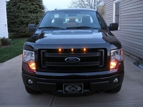 CGE MOTORSPORTS 2013-2014 Ford F-150 Raptor Style Grill Amber Light Kit