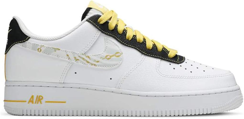 Amazon.com | Nike Men's Shoes Air Force 1 '07 LV8 Gold Links Zebra Print DH5284-100 | Basketball