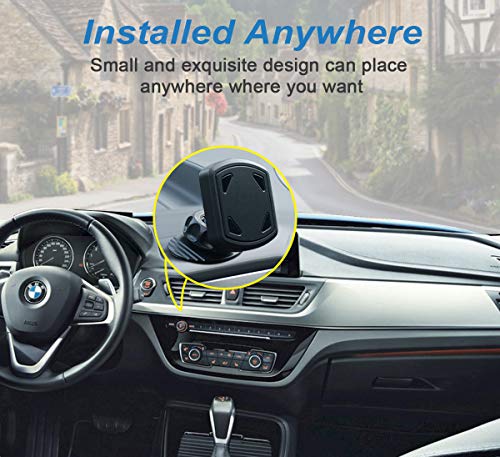 Magnetic Car Phone Holder, Universal 360 Degree for iPhone, iPod, LG, HTC, Nokia, Moto Smartphone and GPS by WEILIGU