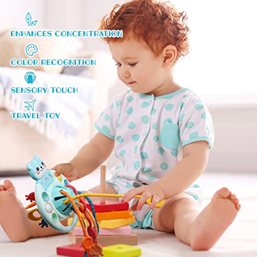 Montessori Toys for 1+ Year Old Dog Pull String Activity Toddler Toys