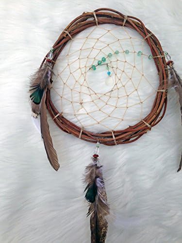 Outdoor Dream Catcher -Handmade in USA, Bohemian Dream Catcher, Medium Dreamcatcher, Unique Decor, 8x15