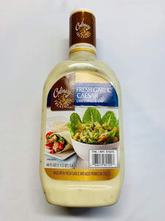 Culinary Treasures Fresh Garlic Caesar Dressing and Dip 48fl.oz