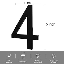 Self Adhesive House Number 5Inch House Numbers for