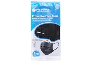 PPE SUPPLY Disposable Face Masks [25-Pack] – Individually Wrapped, 3-Ply Design, Comfortable & Breathable (ADULTS)