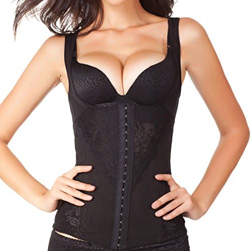 Saien Women Corset Adjustable Straps Body Shaper Waist Trainer Tank Top