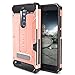 ZTE ZMAX PRO/ZTE Blade X Max Case, Evocel [Explorer Series Pro] Dual Layer Credit Card Case with Magnetic Kickstand for ZTE ZMAX PRO (Z981) / ZTE Blade X Max (Z983), Rose Gold