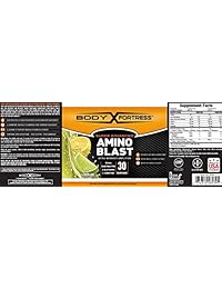 Body Fortress - Polvo de glutamina 100 % puro, tarro de 10.58 oz (1 ct), polvo de reposición de...