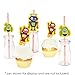 Big Dot of Happiness Robots Paper Straw Decor - Baby Shower or Birthday Party Striped Decorative Straws - Set of 24