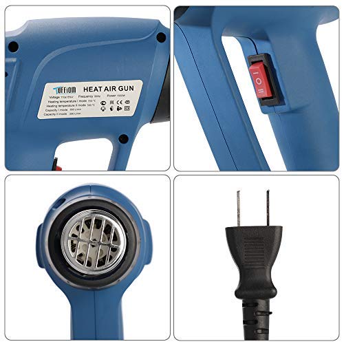 TUFFIOM Upgraded Dual Temperature Electric Hot Air Heat Shrink Gun Kit