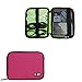 BUBM Mini Hard Drive Carry Bag/Cable Stable/Handbag Organizers/Phone case (Mini, Rose Red)