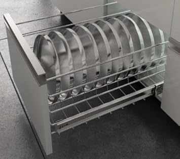 Hettich Cargo Tech Zinc Finish Stainless Steel Thali Wire Basket
