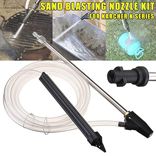 Tulas Sand Blaster Kit,Sandblasting Device Kit Sand Wet Blasting Washer 1/4 High Pressure Accessories