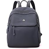 JIANLINST Backpack for Women Ladies Casual Daypack Light Weight Small Backpack Purses Daily Backpack Gray-purple