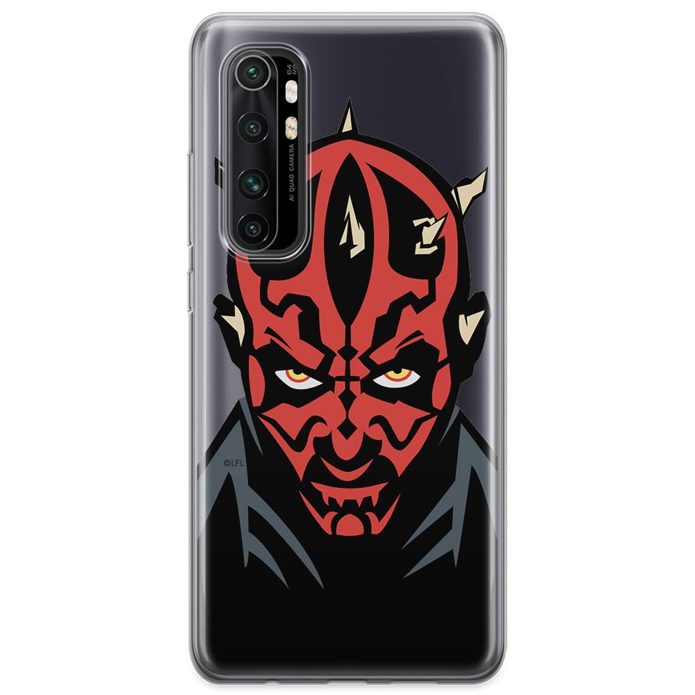 ERT GROUP mobile phone case for Xiaomi MI NOTE 10 Lite original and officially Licensed Star Wars pattern Darth Maul 004 optimally adapted to the shape of the mobile phone, partially transparent