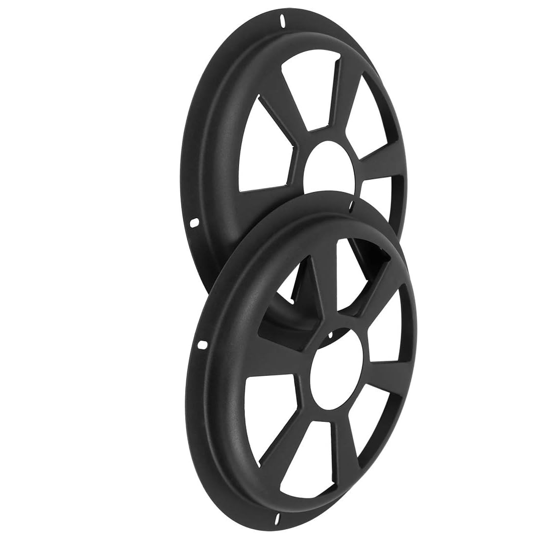 MACHSWON 2Pcs 8 Inch Car Subwoofer Grill Cover Universal Audio Speaker Protector Hollow Mesh Cover Black