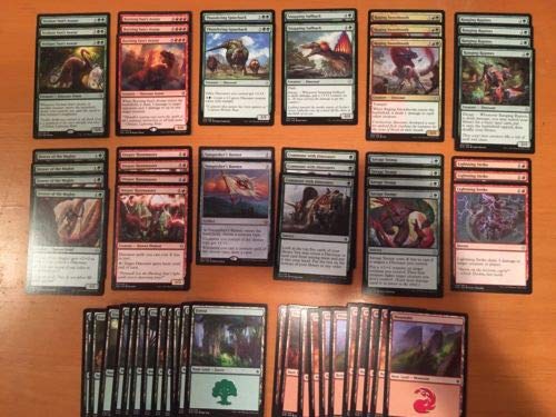 Elite Red Green Dinosaur Enrage Deck - Modern Legal - Custom Built - Magic The Gathering - MTG - 60 Card