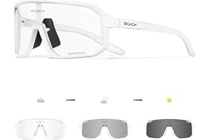 SCVCN Photochromic Cycling Glasses Sport Sunglasses Clear MTB BMX Men Women Running Driving