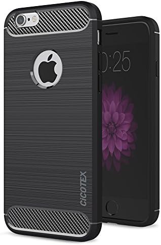 iPhone 6s Case, iPhone 6 Case, CiCOTEX Resilient Shock Absorption Flexible TPU Slim Body Defensive Case for Apple iPhone 6 / 6s (Black)