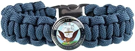 Golberg-Snap Bracelet-550 Paracord Snap Charm Bracelet with Charm - 21 Colors/Styles Various Button Charm Bracelet 18mm Interchangeable Snap Jewelry