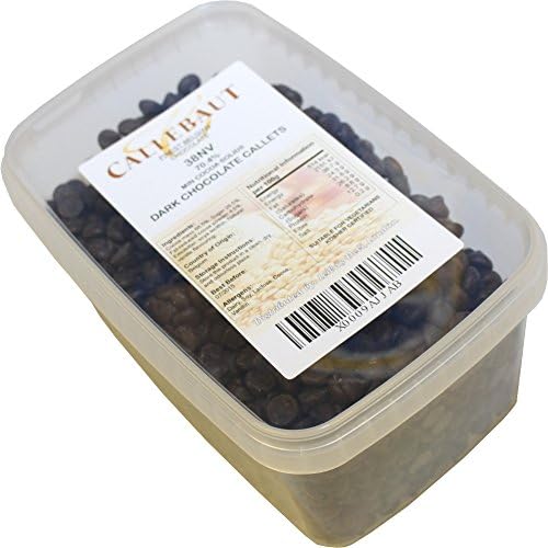 Callebaut 38NV 70.4% Extra Bitter Dark Chocolate Easymelt Chips (Callets) (1 x 1.25 kg)