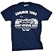 Crazy Dog Men's T Shirt Camp Crystal Lake 1980 Spooky Halloween Horror Movie Slasher Jason Shirt Flick Film Buff 80's Movie Graphic Novelty Tee (Heather Navy) - S