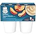 Gerber Baby Food, Yogurt Blends for Crawler, Peach, 4 count of 3.5 oz cups (Pack of 6)