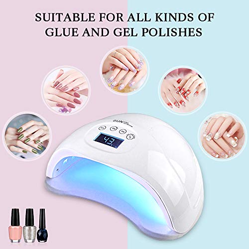 image for 48W UV Nail Lamp, CHIMOCEE Nail Dryer with Automatic Sensor and Switch