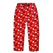 Manchester United FC Official Gift Mens Lounge Pants Pajama Bottoms Red XL