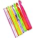 Luxbon 9 Sizes Multi-Coloured Acrylic Plastic Crochet Hooks Needles Set 3mm-12mm Crocheting Starter Pack