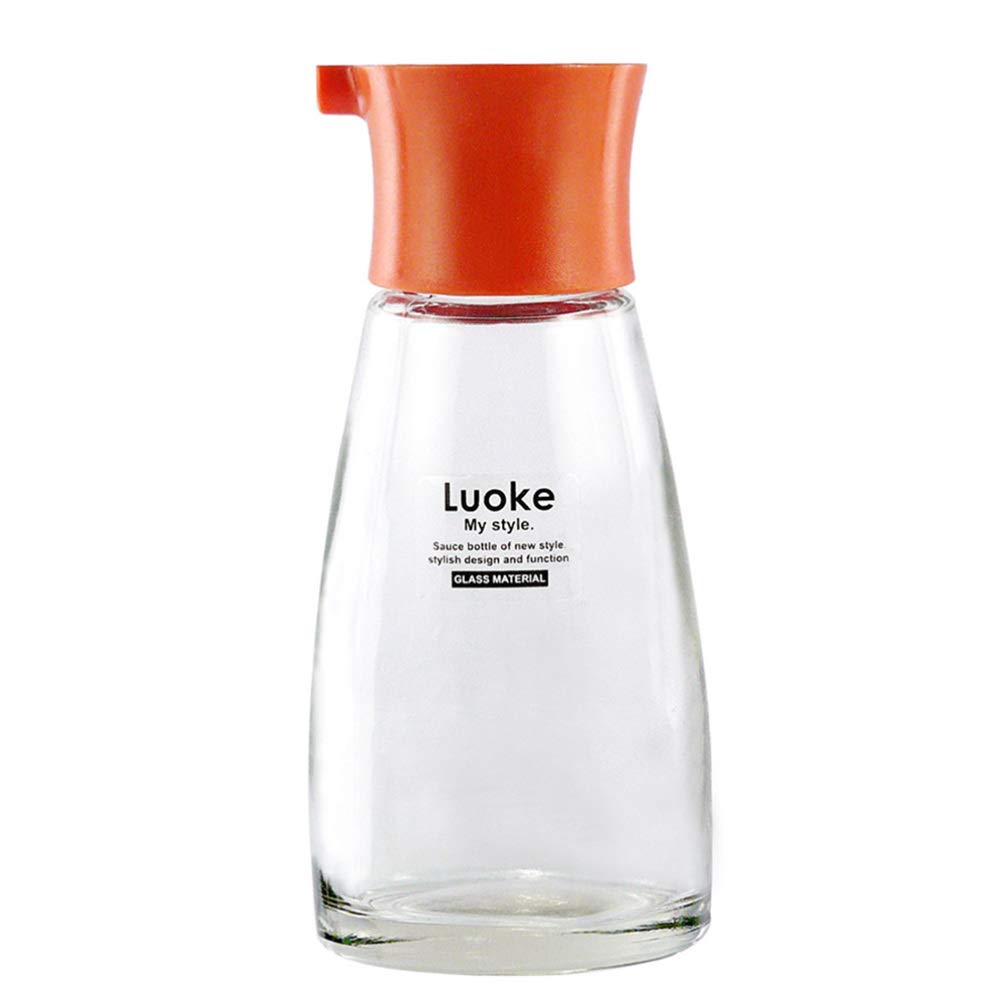 Cabilock Glass Seasoning Bottle 170Ml Oil Dispenser with Leakproof Lid Refillable Soy Sauce and Vinegar Container for Kitchen Cooking and Dining
