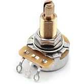 The Art Of Tone 525k CTS Guitar Potentiometer - Custom Long Split Shaft, Audio Taper, 10% Tolerance