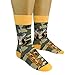 FUNATIC I Like Big Bucks And I Cannot Lie Socks for Men and Women Hunters | Deer Hunting Gift Idea with Funny Saying | Stag Rack Novelty Present | Camouflage Pattern Trophy Hunt Lover Outdoorsman Gear