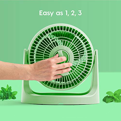 IRIS USA WOOZOO Air Circulator Fan, Vortex Fan, Desk Fan, Portable Fan, 3 Speed Settings, 360