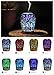 3D Essential Oil Diffuser,100ml Aromatherapy Ultrasonic Cool Mist Humidifier with 3D Design Glass Star Effect Pattern Essential Oil and Wax tarts Combo Function Aroma Decorative Lamp for Office