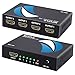 HDMI Splitter 1 in 4 Out 1x4 Ports v1.4 Powered 4K/2K Full Ultra HD 1080p US Adapter 3D Support