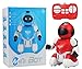 Elemusi Remote Control Wireless Mini Robot Interactive Programmable Robot Toys with Sliding,Song,Music,Tongue Twister,Math,Great Birthday Gift for Kids. (Red)thumb 1