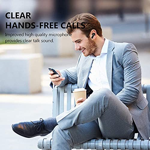 MuGo Wireless Earbuds, Bluetooth Headphones with Premium Sound Quality 8H Playtime, IP7 Waterproof Bluetooth Earbuds, Ultra-Lightweight, Built-in Mic, Touch Control Noise Cancelling in-Ear Earbuds