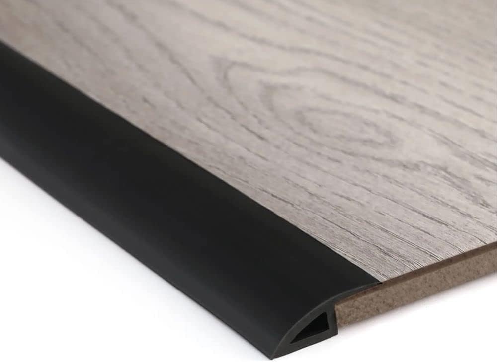 Zayejod 1M Black Carpet Edge Trim Self Adhesive PVC Laminate Floor