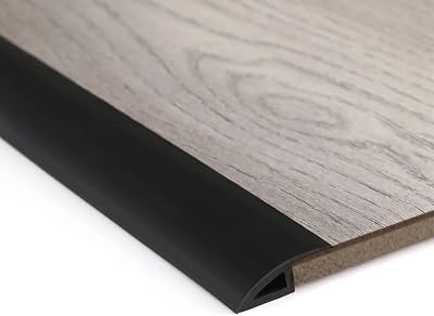 Zayejod 1M Black Carpet Edge Trim Self Adhesive PVC Laminate Floor