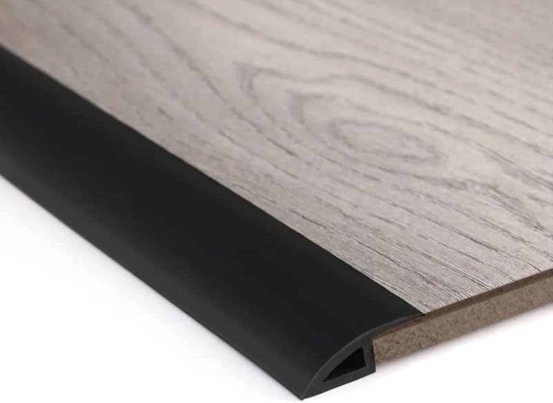 Zayejod 1M Black Carpet Edge Trim Self Adhesive PVC Laminate Floor