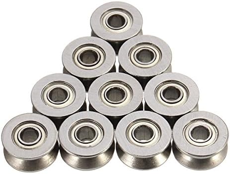 10pcs 624VV 4mm V Groove Sealed Ball Bearings Wire Guide Pulley Wheels Roller