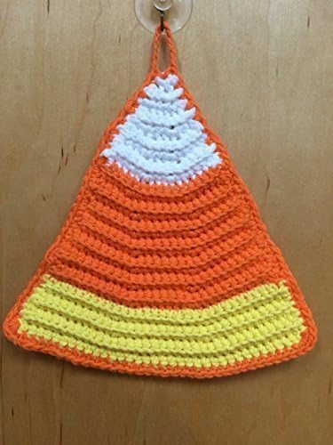 Halloween Pot Holder Crocheted Candy Corn