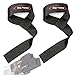 Rip Toned Lifting Straps (PAIR) - Normal or Small Wrists - Bonus Ebook - Cotton Padded - Weightlifting, Crossfit, Bodybuilding, Strength Training, Powerlifting (Black)