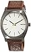 Nixon A045-1388-00 Mens Time Teller Gunmetal and Brown Watch